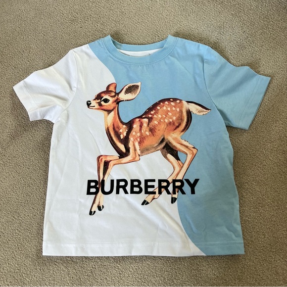Burberry Other - Burberry Deer Printed Graphic Tee Shirt Size 4